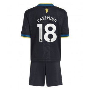 Manchester United Casemiro #18 Replika Tredje Tröja Barn 2025-26 Kortärmad (+ Korta byxor)